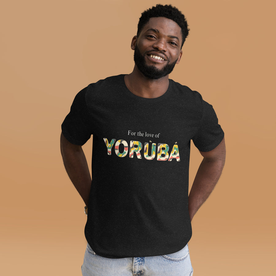 Classic Fit For the love of Yorùbá Tee | Ankara-Inspired Cultural T-Shirt | FTLOY Style